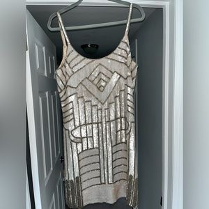 Gorgeous sequin and beaded Parker dress